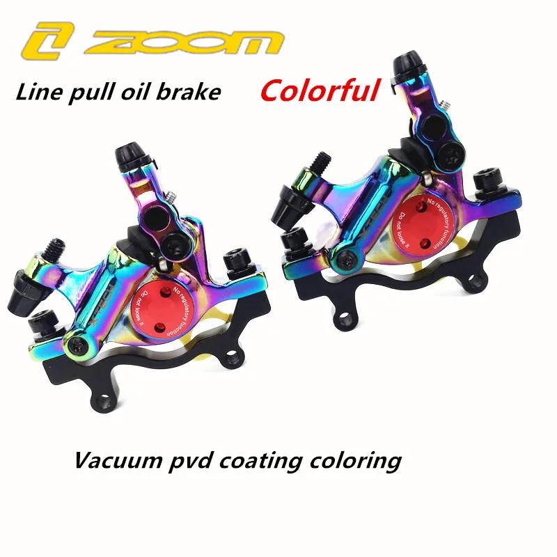 

ZOOM XTECH HB100 Colorful Disc Brake Front/Rear Hydraulic Disc Brake For MTB Line Pulling Folding bike hydraulic disc brake