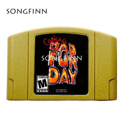 Золотая оболочка для игры 64 бит ** Conker's Bad Fur Day USA версия Английский язык