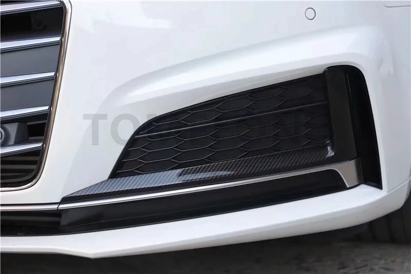 TOMEFON для Audi A5 передняя противотуманная фара крышка переднего бампера противотуманный светильник отделка из углеродного волокна Стайлинг внешние аксессуары