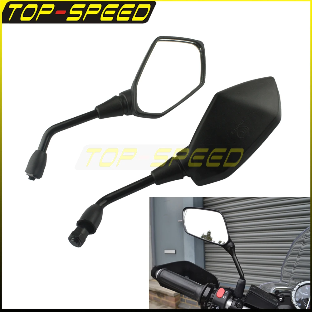 Motorcycle Abs Rearview Mirror Rear View Mirrors Back Side Convex