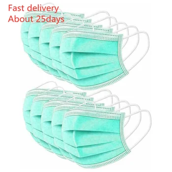 

Mouth Mask 10pcs Disposable 3-ply Masks Anti-dust Face Mask With Elastic Earloop Kids Masque Mascarilla