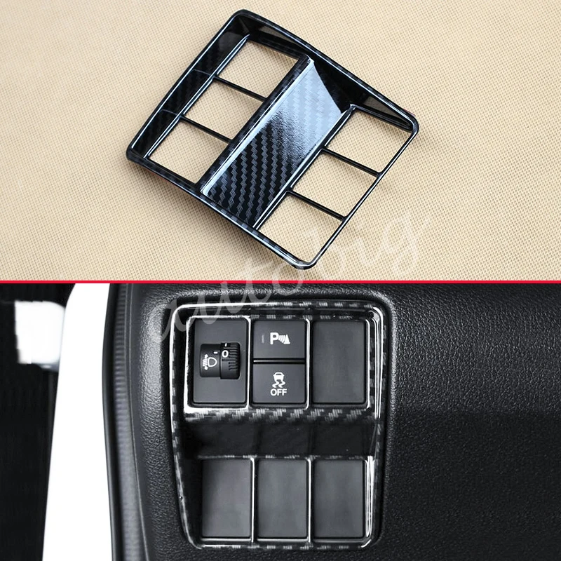For Honda CRV 2017 2018 CR V Dashboard Light Trunk Switch Function Button Cover Overlay Carbon