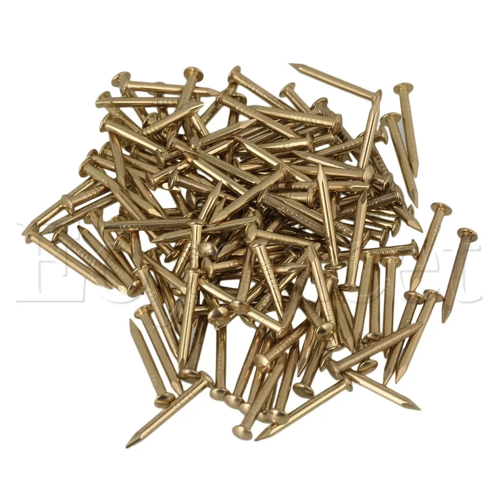 100 шт. миниатюрные медные ногти 15 мм с круглой головкой|copper nails|brass nailfurniture nails |