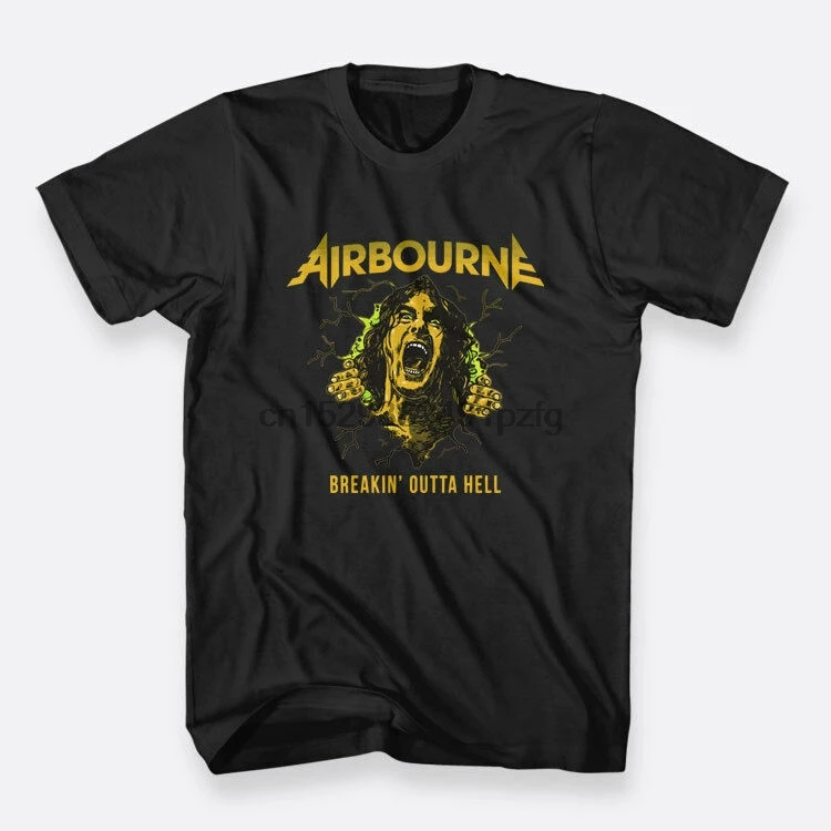 Airbourne Australian Rock Band Size S to 3XL Color Black Mens T-shirt |