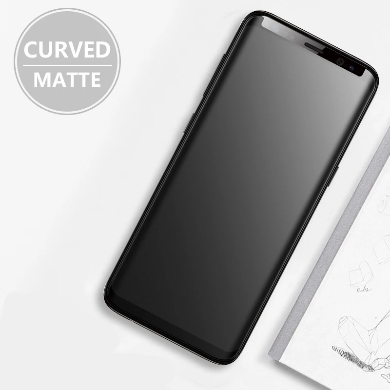 CHYI матовый изогнутый для samsung s8 s9 plus протектор экрана полное покрытие защитное закаленное для samsung Galaxy s8 s9 plus стекло