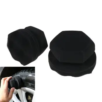 

Car Wax Polishing Sponge High Density Foam Handheld Tire Waxing Sponge Auto Detail Applicator Pad For Waxing Polishing
