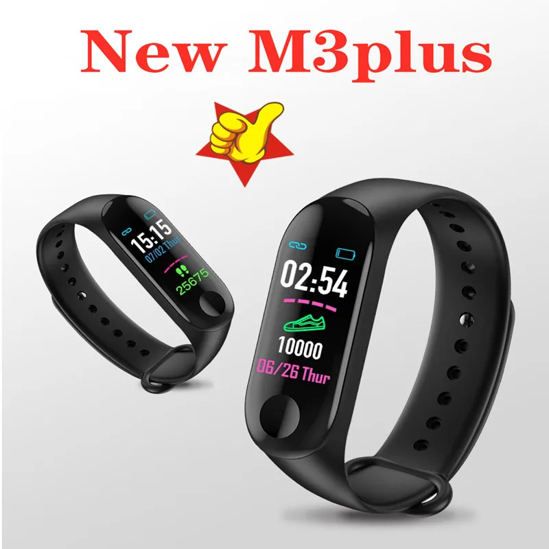 

M3 Smartband Fitness tracker Smart Bracelet Blood Pressure Heart Rate Monitor Waterproof Smart band PRO Wristband PK Mi Band 3