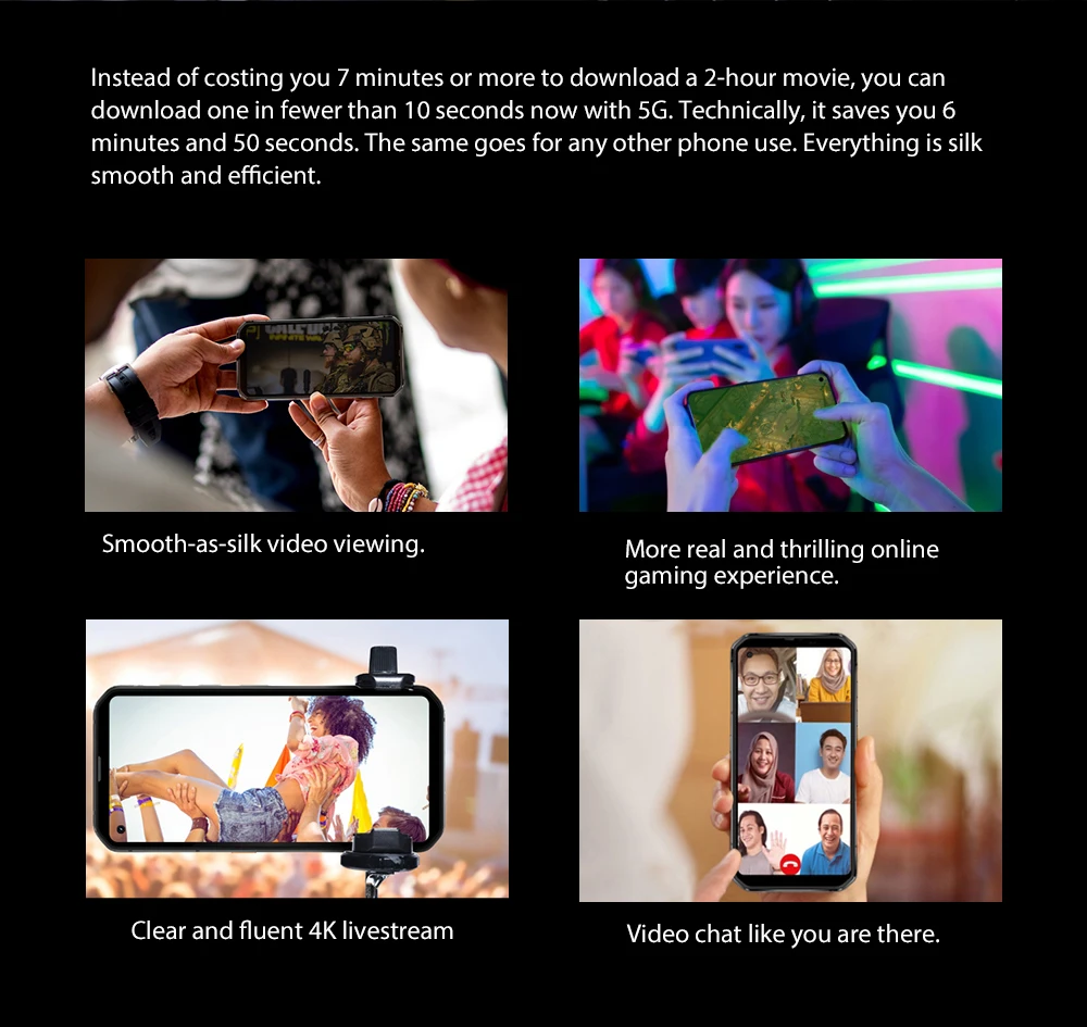 Blackview BL6000 Pro 5G Phone IP68 Waterproof Smartphone 6.36'' Screen Android 10 Octa Core 8GB RAM 256GB ROM Mobile 48MP Camera