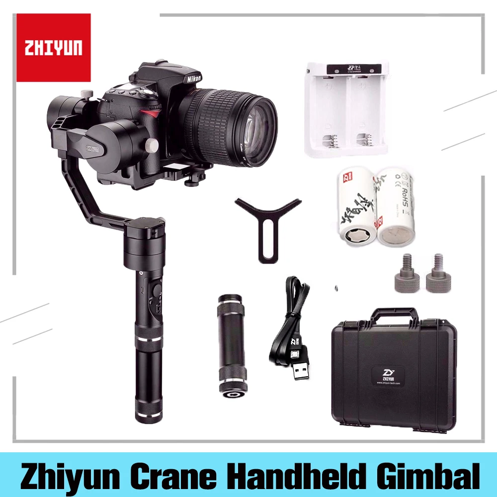 US $345.99 Zhiyun Crane 3Axis Handheld Gimbal Stabilizer For DSLR Canon Nikon Sony Panasonic Alpha7