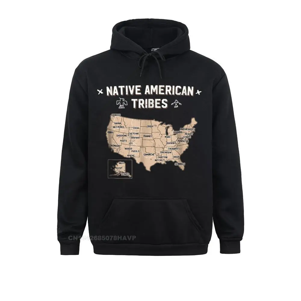 Native American Tribes Map Shirt US History Vintage Gifts__1009 Sweatshirts for Adult Gift Mother Day Hoodies Long Sleeve New Coming Hoods  Native American Tribes Map Shirt US History Vintage Gifts__1009black