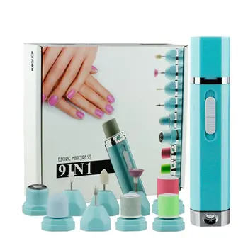 

Manicure Electric Nail Polisher Multifunctional Nail Polishing Machine ABS+UV Two Speeds Nail Tool Set