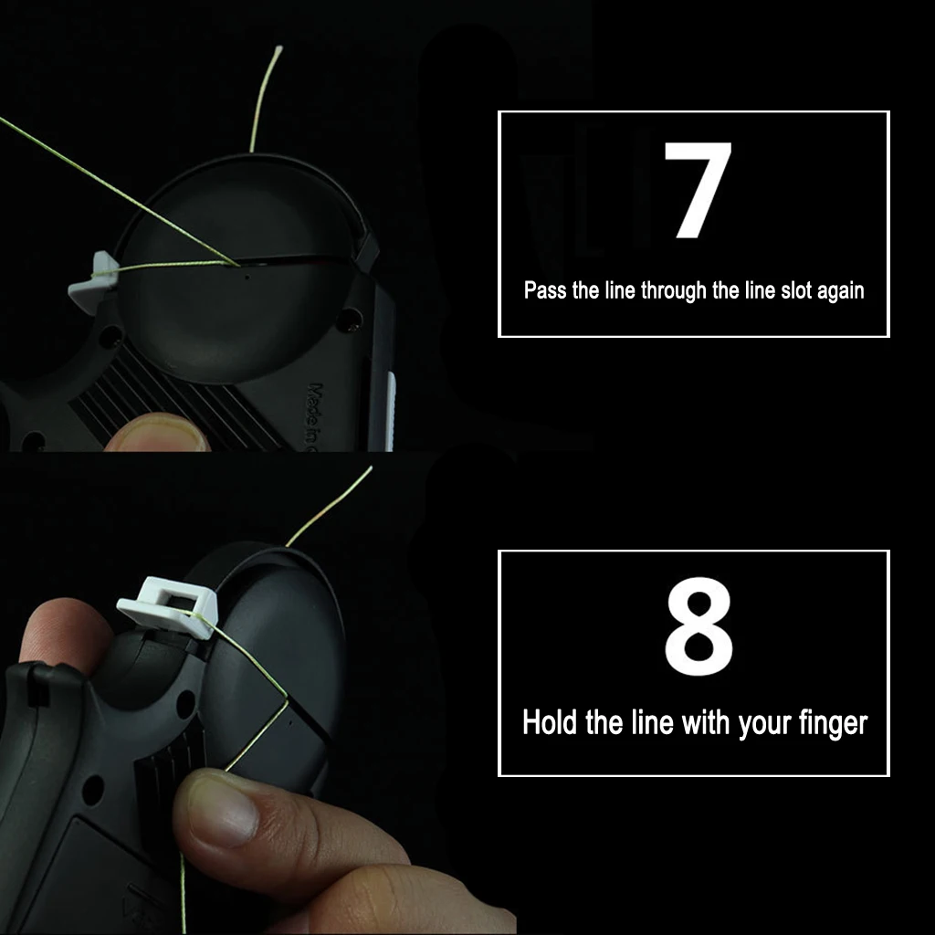 Electric Fishing Hook Line Tier Automatic Fish Line Knot Tie Binding Device Portable Auto Tie Binding Device