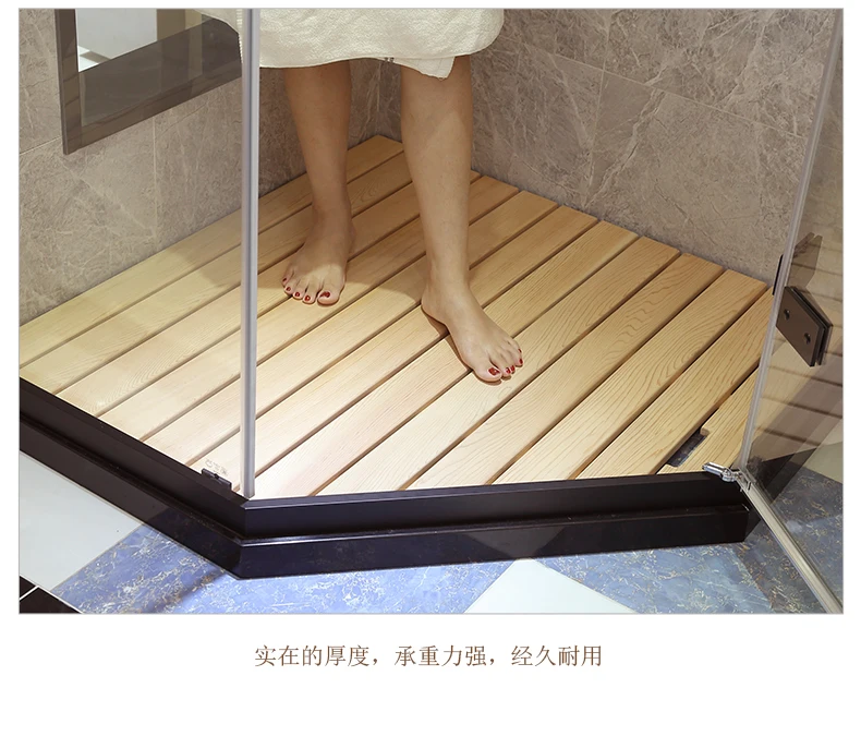 Пользовательские ванная комната деревянный пол душевая комната нескользящий ковер для деревянного пола Антикоррозийная деревянная педаль водная подушка ванна деревянный коврик