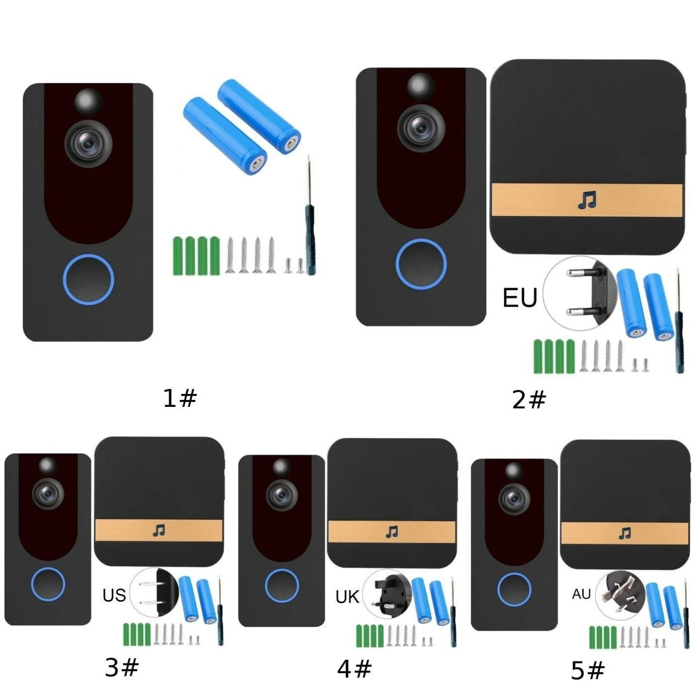 Smart IP Video Intercom WI-FI Video Door Phone Door Bell WIFI Doorbell Camera For Apartments IR Alarm Wireless Security Camera