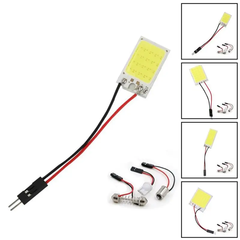 T10 C5W COB 16 24 36 48SMD белая автомобильная светодиодная парковочная панель для салона