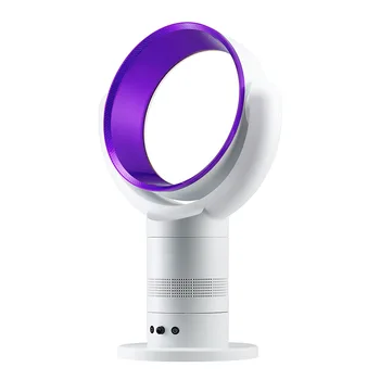 

Last one cheap Purple Blue Silver Table/Floor Electric Bladeless Fan With Remote Control 220V No blade Fan