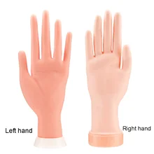 Модель ручной дизайн ногтей обучение поддельные руки практика для маникюра резиновые подвижные