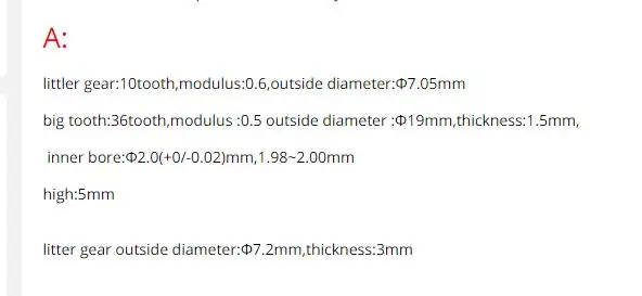 1pcs 0.5M Double Layer Gear Module 0.5/0.6 + 0.5/0.6 Tooth metal Gears Transmission Unit Accessories transmission gear