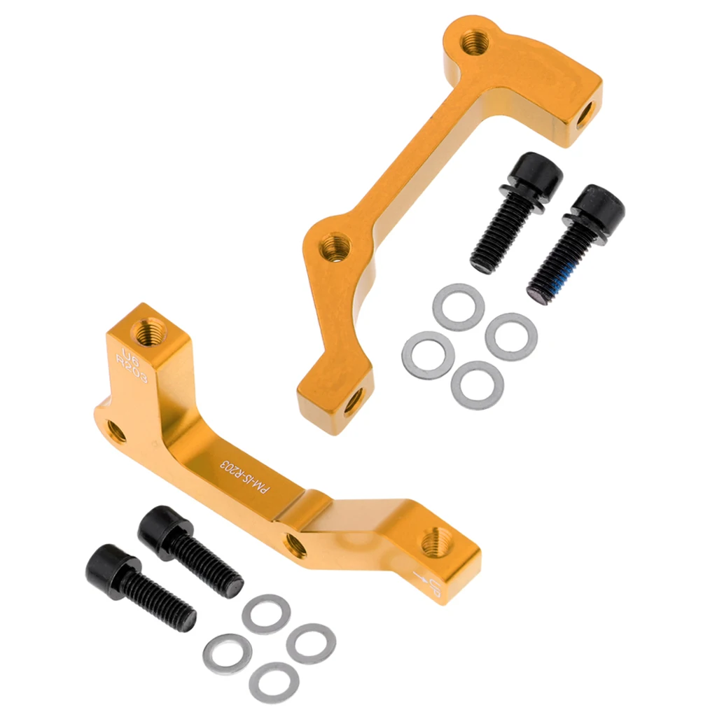 2 Pieces MTB Bicycle Bike Disc Brake Mount Adaptor Parts Set 203mm PM-IS-R203 Mountain Road MTB Bike Accessories