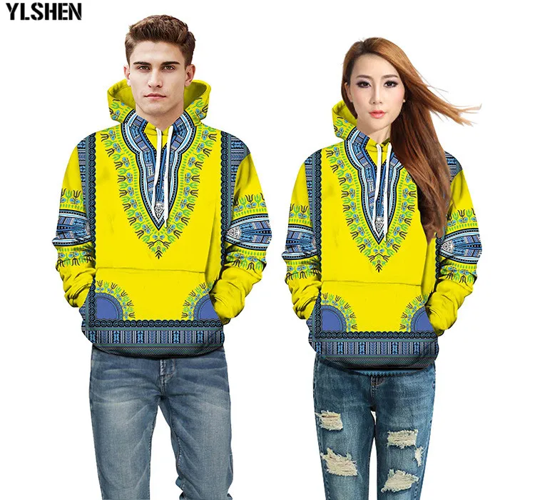 African Dresses For Women African Clothes Africa Retro Print Hoodies Dashiki Couple Clothing Man Ankara Plus Size Africa Dress 07