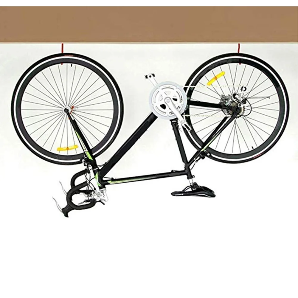 2 pcs Bike Wall Stand Holder Heavy Duty Bicycle Hanger Storage Hooks Wall Mount Bike Cycle Rack Cycling Brackets Sturdy BC0058 (6)