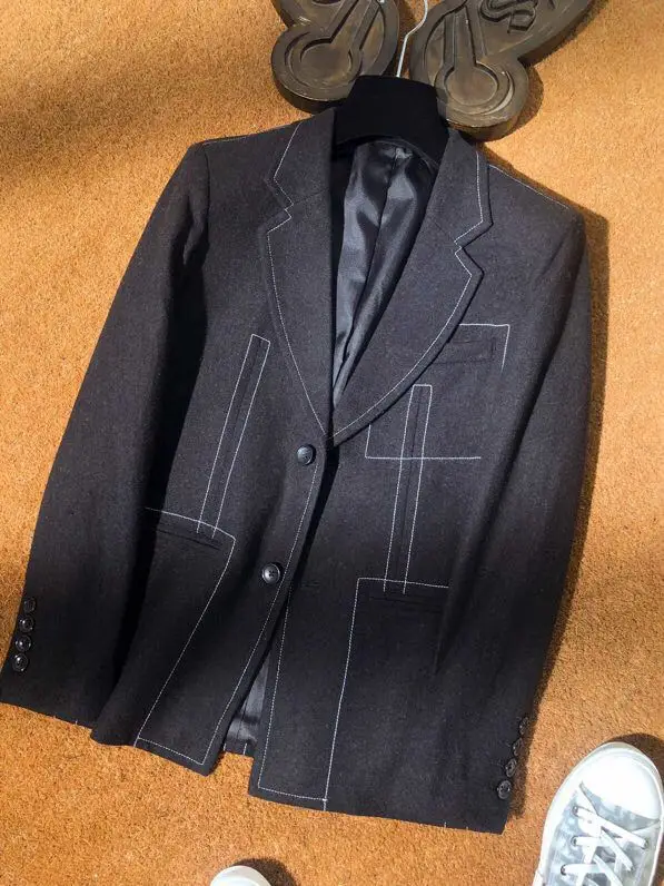 AH10690 Fashion Men's Coats& Jackets Runway Luxury famous Brand European Design party style Men's Clothing
