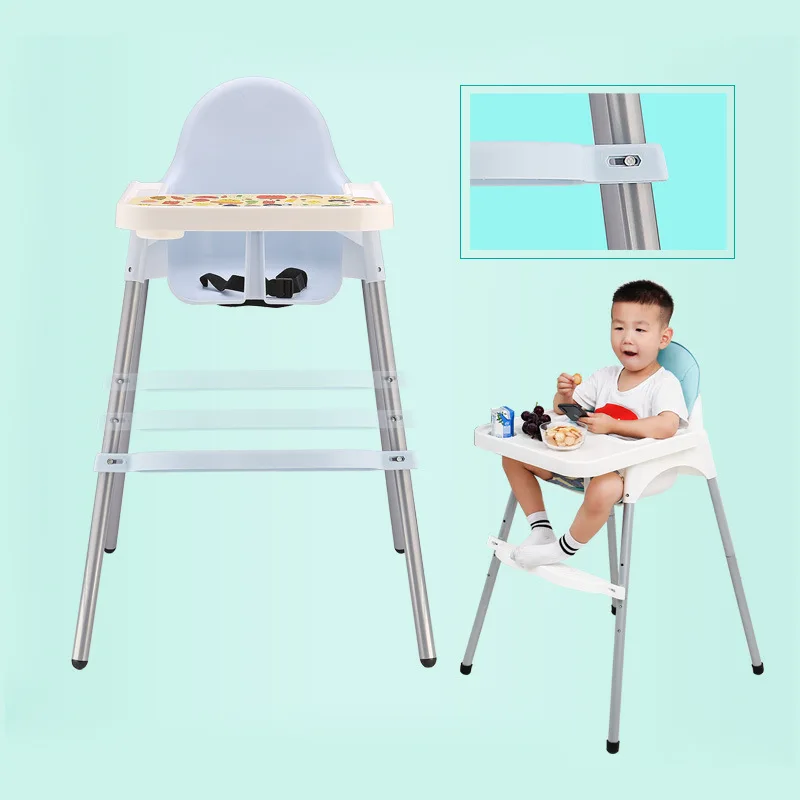Регулируемые чехлы для стульев для младенцев, сиденье-бустер, складной высокий стульчик, Портативный экологичный детский стол и стул для кормления детей