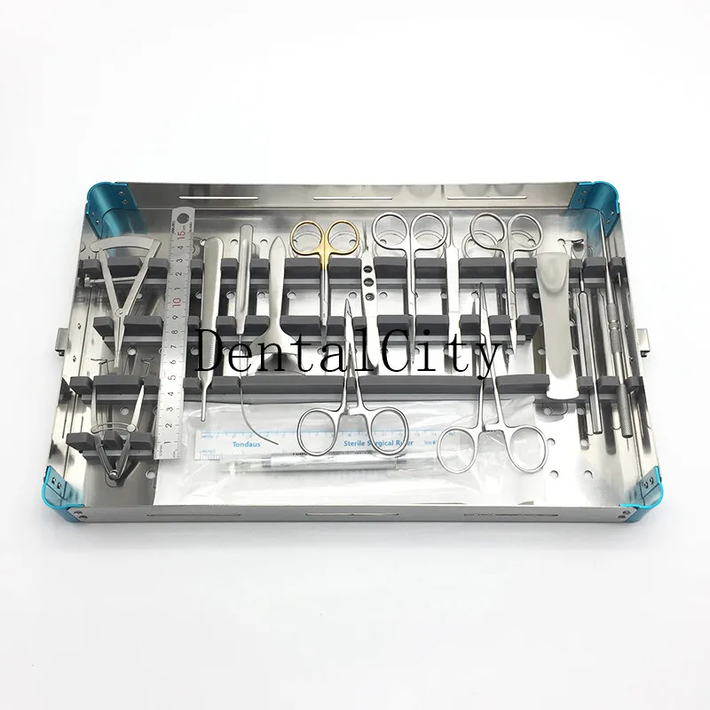 Ophthalmic scissors/forceps surgical set Stainless steel Eye cosmetic and plastic instruments