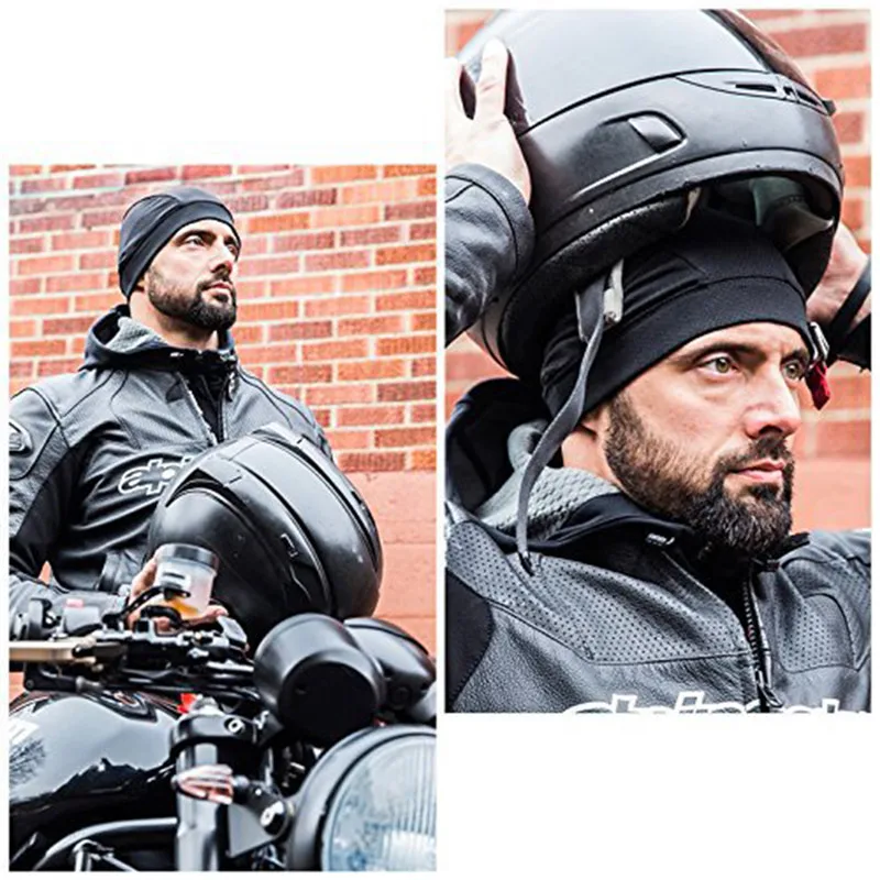 Мотоциклетный шлем Внутренняя крышка Влагоотводящая охлаждающая крышка черепа внутренняя подкладка шлем купольная Кепка Sweatband быстрая сухая дышащая шляпа