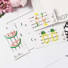 Yi shu/Детские украшения в Корейском стиле; милые красивые заколки с героями мультфильмов; повязка на голову с боковым зажимом; комплекты с орнаментом