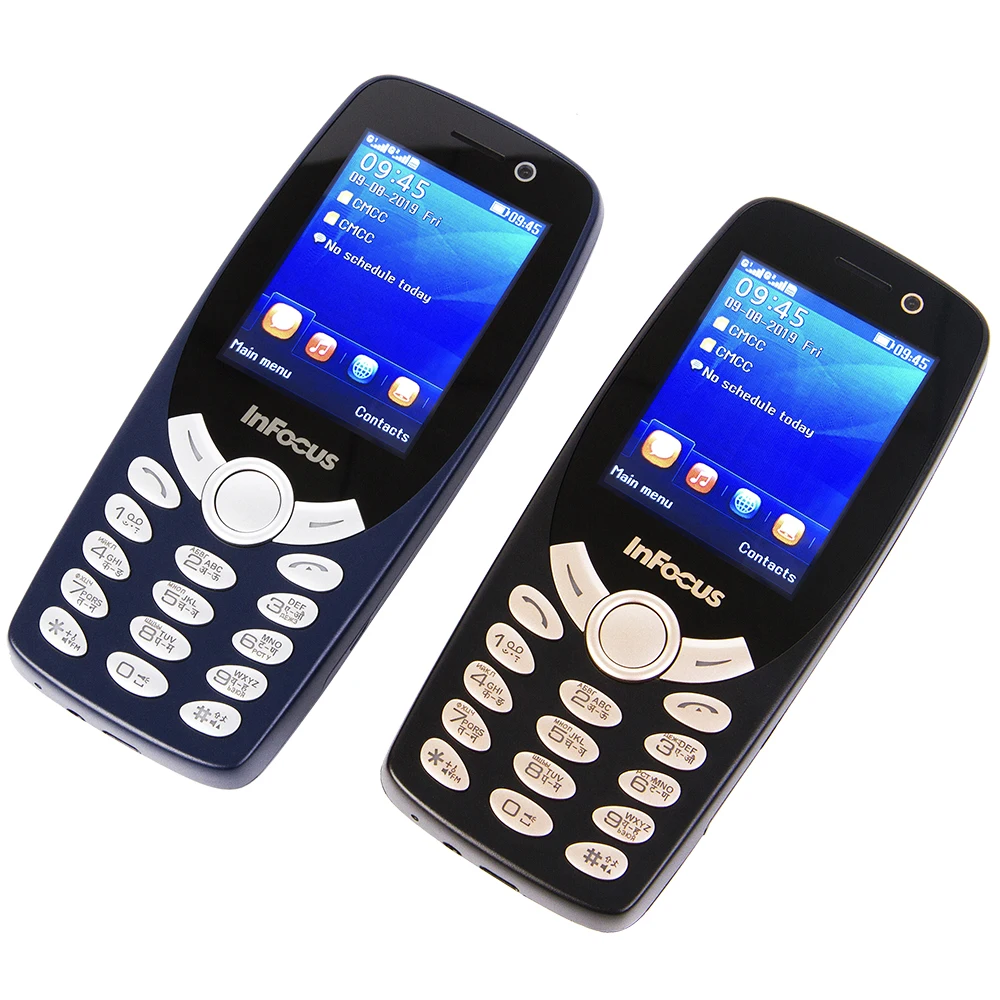 Original InFocus IF9012 Russian keyboard cell phone Dual SIM card unlock mobile phone 1800MaH Wireless FM 3