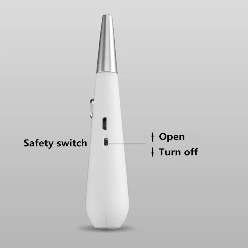 Маленький перезаряжаемый пистолет зажигания для барбекю сигарета с зарядкой от USB Электронная Зажигалка Ветрозащитная беспламенная дуговая электрическая зажигалка