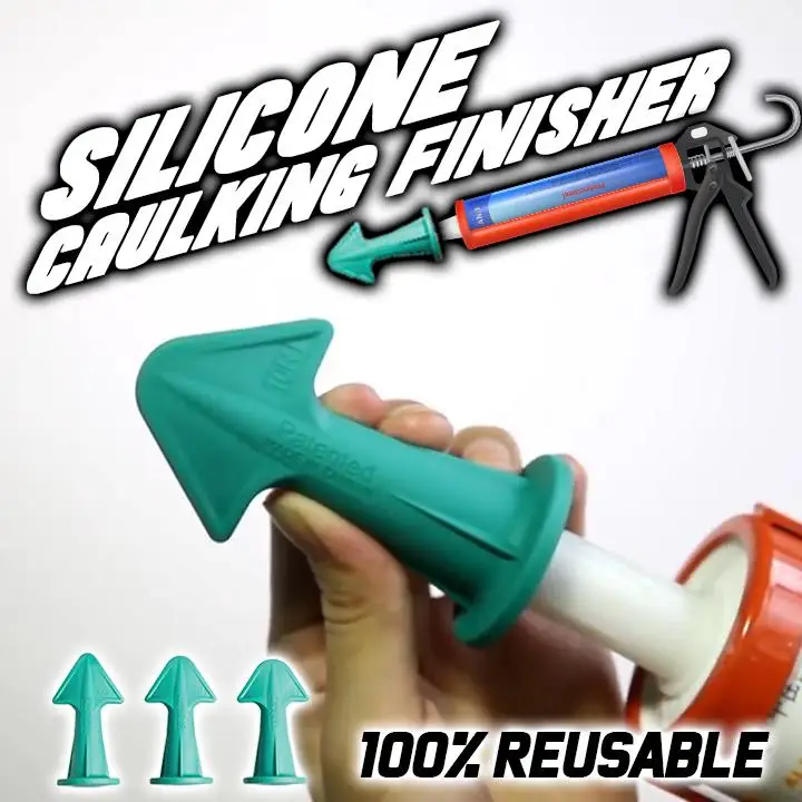 3 in 1 Silicone Caulking Finisher Nozzle Plugs Caulk Spatulas Filler Spreader