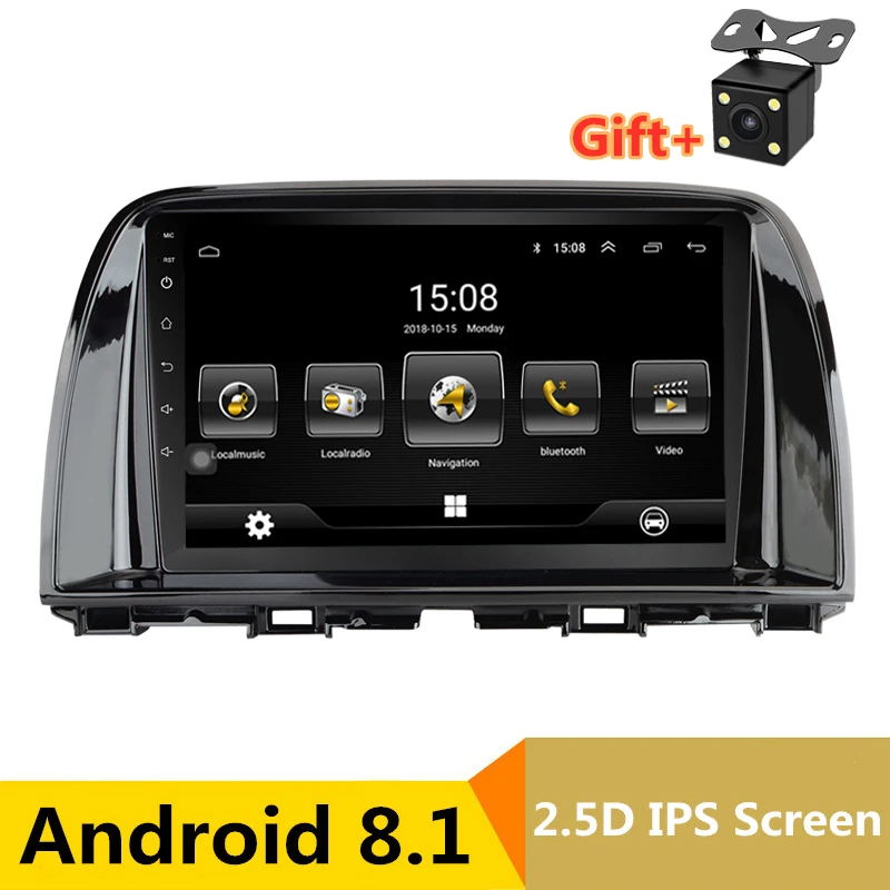 Автомагнитола 9 &quot Android 8 1 DVD GPS для Mazda 6 Atenza и CX5 2012 2013 2014 2015 стерео навигация bluetooth Wi