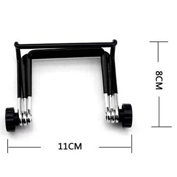 4PCS Mason Jar Seed Sprouting Lid Stands metal Sprouting Jar Stand Phone iPad Tablet Stand - S (Black)