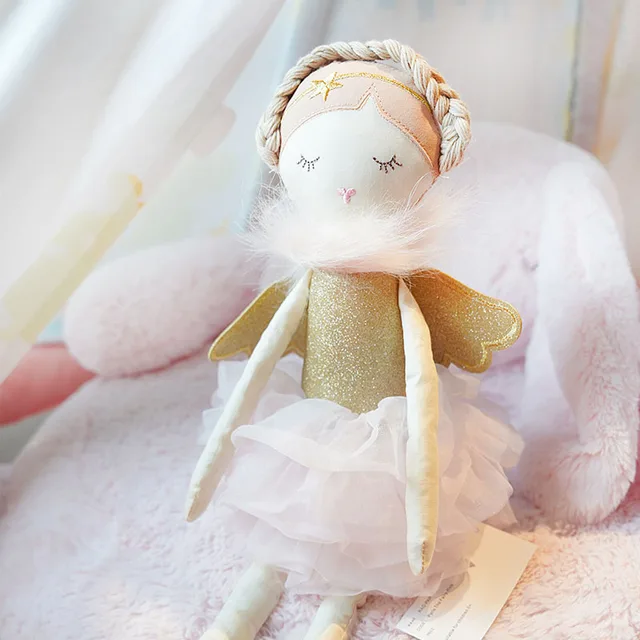 Nordic 50cm Fairy Soothing Girl Doll Plush Toys for Baby Girls Sleeping Toys Kids Gift Baby Girls Room Decoration Nursery Decor 2