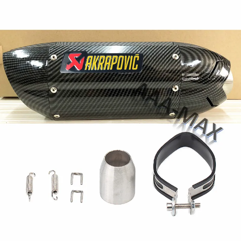 Для Akrapovic выхлопной мотоцикл MIVV копия углеродного глушителя Escape Moto труба для suzuki ltz 400 gs 500 piaggio zip ATV GY6 скутер