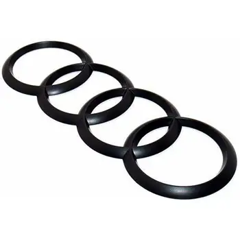 

Insignia negra mate matt de repuesto parrilla trasera 200 mm x 70 mm.