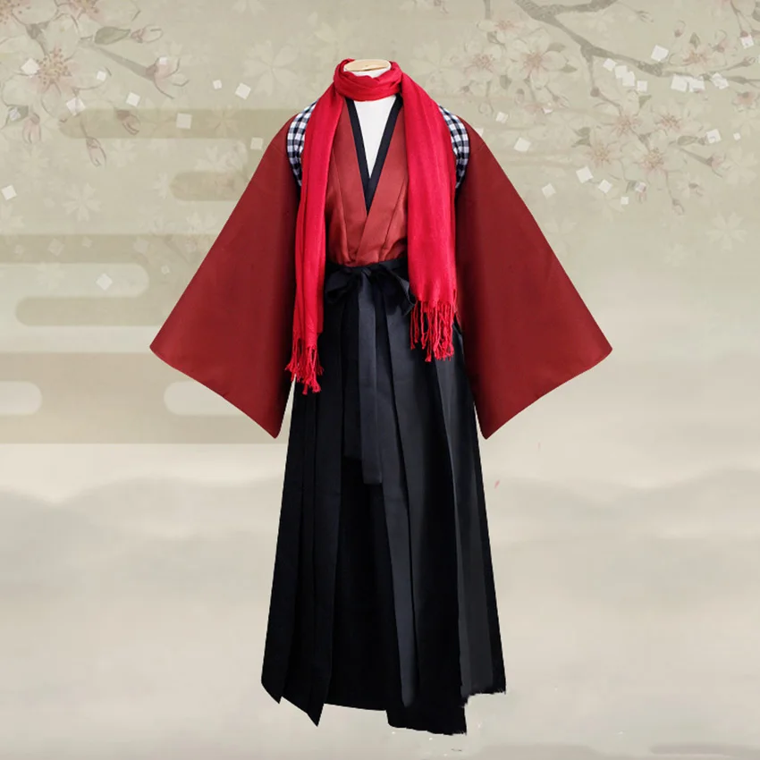 The Sword Dance Kimono Traditional Japanese Style Asian Clothes Robe Role Play Dress Haori Fancy Disguise Women Men Costume