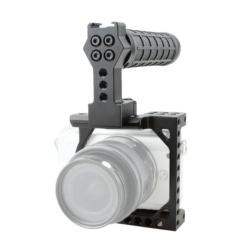 Camvate Camera Cage Rig With Nato Top Quickly Release Rubber Handle