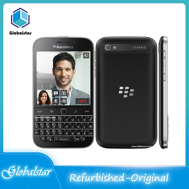Восстановленный Оригинальный разблокированный мобильный телефон BlackBerry Classic Q20(-3