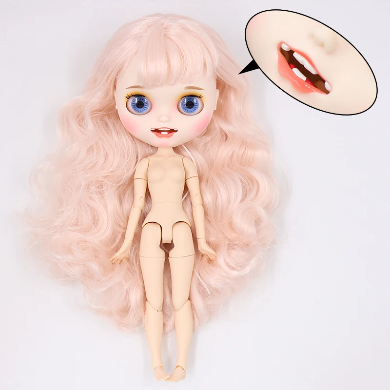 ICY factory шарнирная кукла blyth toy joint body белая кожа пользовательская кукла матовое лицо 30 см голая кукла детский подарок - Цвет: M