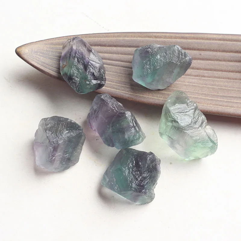 

Organic Material Natural Fluorite Crystal Colorful Striped Fluorite Quartz Crystal Stone Point Healing Treatment Stone D3