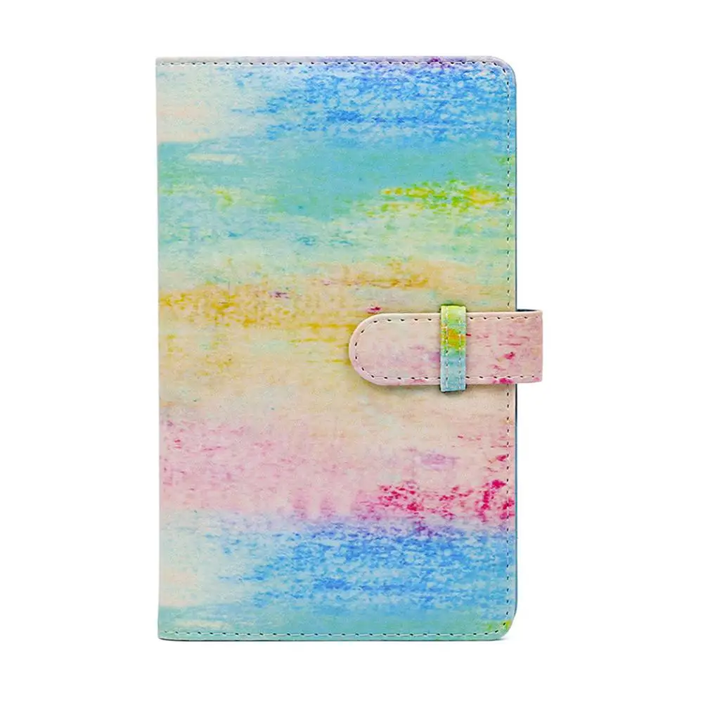 Colorful 3 дюйма 96 карманы из искусственной кожи фотоальбом мгновенной фото камеры хранения Чехол для ЖК-дисплея с подсветкой Fujifilm Instax Mini 8/9/фотоаппаратов моментальной печати 7 s/7C/25/70 90 мини-пленка с фото - Цвет: Colorful