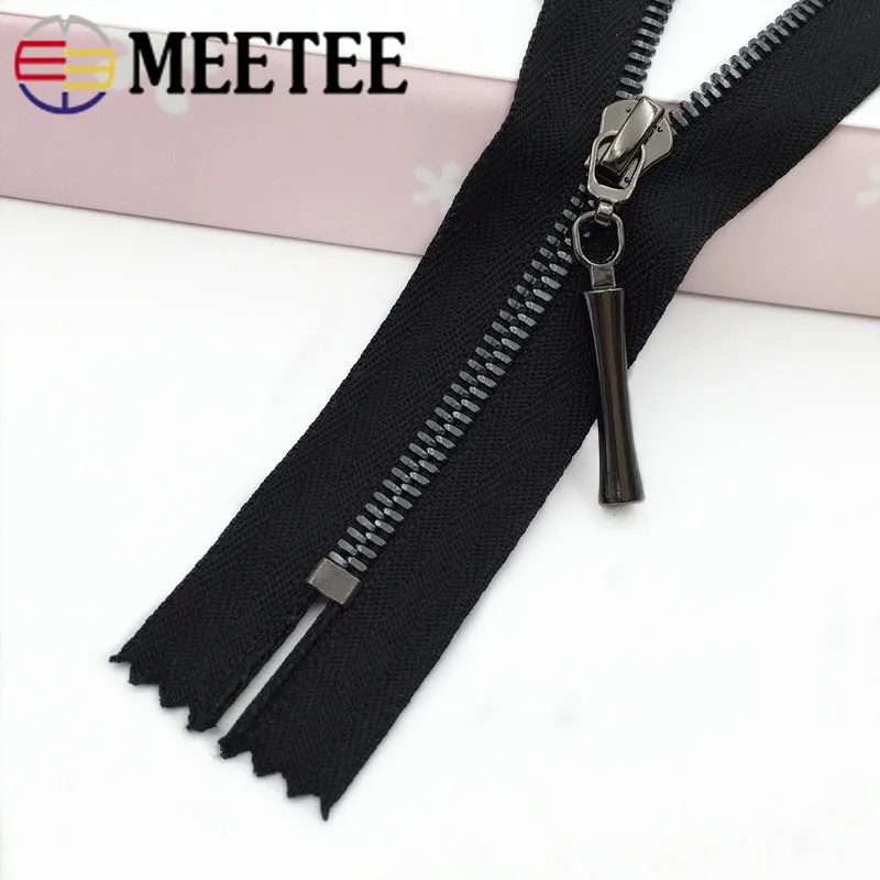 2 шт. Meetee 3# металлические застежки-молнии для шитья рюкзак юбки сумка закрытые молнии спортивное пальто одежда молнии DIY аксессуары для одежды