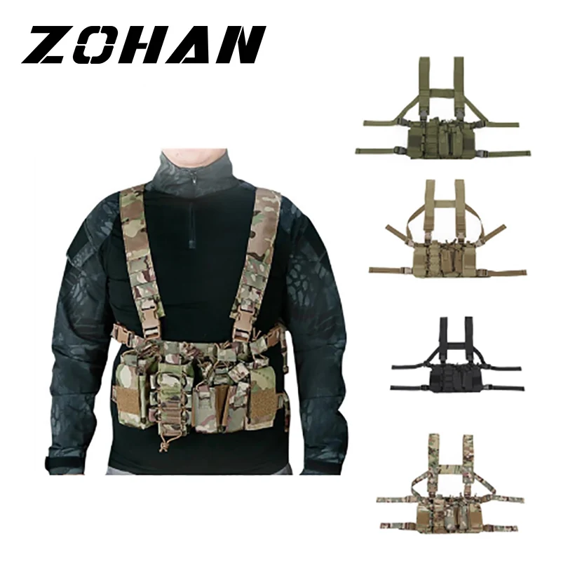 

New Type Hunting Tactical Vest Magazine Pouch Easy Chest Rig Military Carrier Vest MultiCam Green Black Sand Multi Pockets