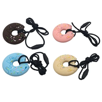 

Baby Teether Silicone Soother Chewable Teething Toy Baby Gift Food Grade Silicone Teething Pendant Necklace Teether