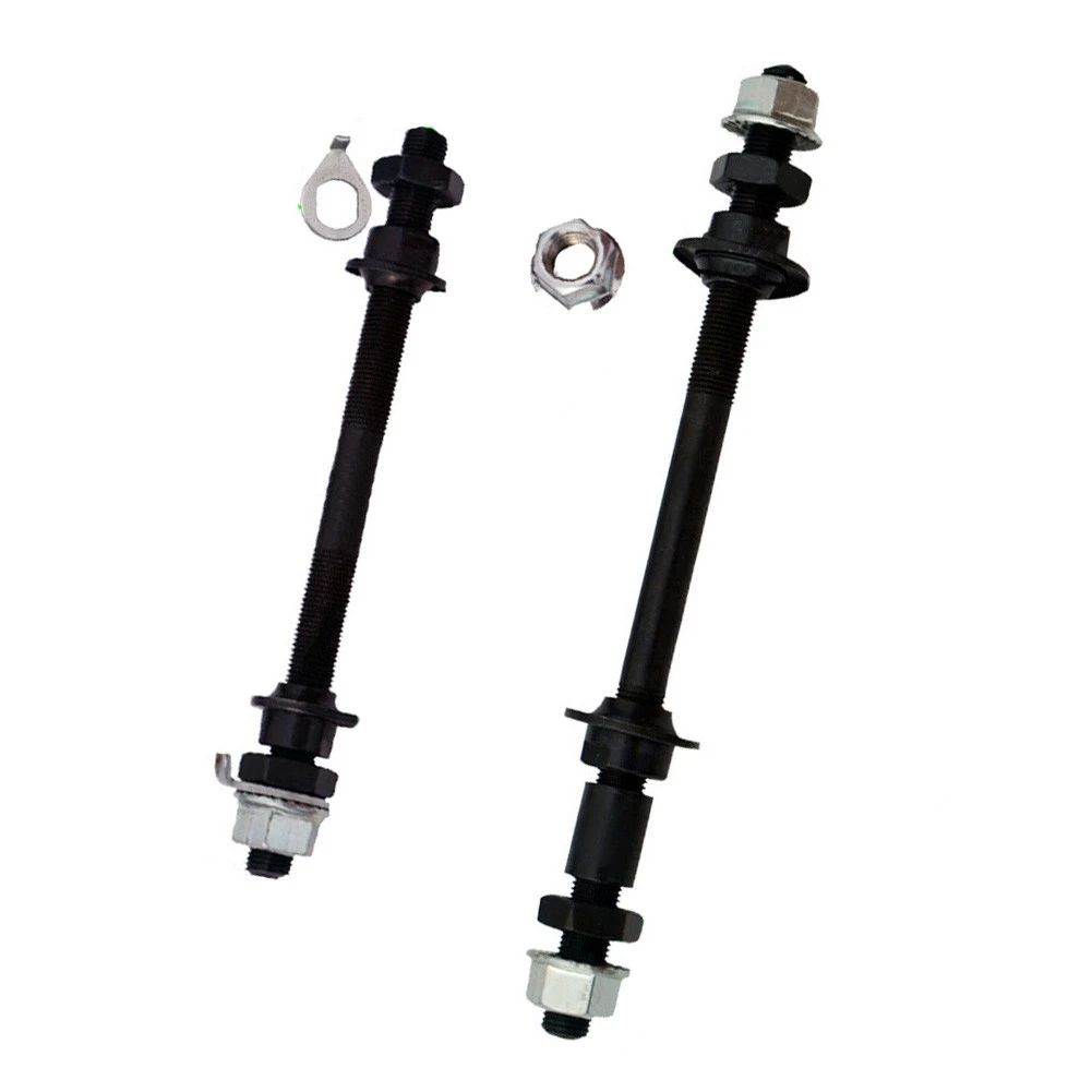 150//180mm MTB Front Rear Axle Bike Spindle Solid Shaft Bicycle Wheel Hub Axle