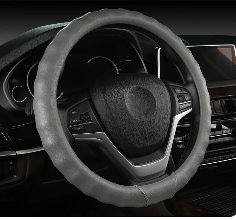 Four Seasons Leather Car Steering Wheel Cover CS15 CS35 CS55 CS75 Moving XT CS95 Grip Cover