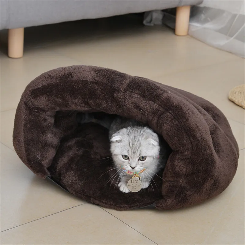 Кошачий наполнитель, гнездо для питомцев, зимний теплый толстый спальный мешок для кошек, домашние товары для питомцев, Прямая поставка